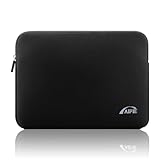AIPIE Laptop Tasche 17 17,3 Zoll Hülle Handtasche Horizontale Länge 41 cm Breite 30,5 cm Kompatibel Acer, Asus, Dell, Lenovo, HP, Huawei Notebook Laptophülle Schutzhülle Schwarz, 17 Zoll