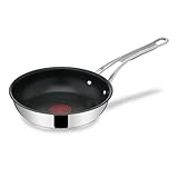 Tefal Jamie Oliver Bratpfanne Induktion 20 cm Cook’s Classic, freie Antihaftversiegelung, Thermo-Signal bei idealer Brattemperatur, genieteter Silikon-Griff, für alle Herdarten geeignet, E30602