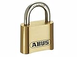 ABUS Zahlenschloss 180IB/50 - Vorhängeschloss aus Messing - wetterfest - mit individuell einstellbarem Zahlencode - ABUS-Sicherheitslevel 5 - Messingfarben