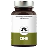 Zink - Zinkbisglycinat Tabletten - Hochdosiert, Optimale Aufnahme untersttütz Immunsystem, Haut, Haare & Nägel, Vegan von VitaminFuchs