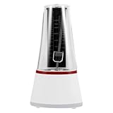 SHOWERORO Mechanisches Metronom Weiß Präzises Metronom für Klavier Erhu Gitarre Kleines Musikinstrumentenzubehör für Anfänger und Profis