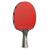 JOOLA 54206 Tischtennisschläger Carbon X Pro ITTF genehmigter Profi Wettkampf Tischtennis-Schläger 7 Sterne, 2 MM Schwammstärke, Schwarz/Grau