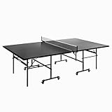 JOOLA Tischtennisplatte Black 13i Indoor Tischtennistisch klappbares Untergestell – Schneller Aufbau-inklusive Netz, schwarz, 274 x 152,5 x 76 cm
