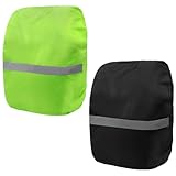 YDHfdc 2 Stück Regenschutz Rucksack (18-30L) Rucksack Regenschutz wasserdichte Regenschutz Schulranzen mit 270° Reflektorstreifen Regenhülle Rucksack für Wandern, Camping, Radfahren