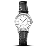 Uhr Damen Armbanduhr Damen Uhr mit Großen Ziffern Analog Quarzuhr für Frauen mit Lederband