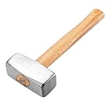Buhdjfnke Pfund Schwerer Vorschlaghammer mit Holzgriff - Robuster Minihammer Aus Kohlenstoffstahl für Maurerarbeiten, Zimmerei und Heimwerkerarbeiten