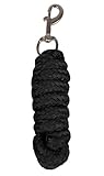 ARBO-INOX - Anbindestrick - für Halfter - 2 Meter - mit Karabiner - 13 Farben (Schwarz)