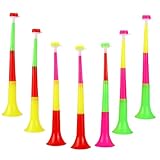 Kisangel 7St Kindertrompete musikinstrumente Cheer Konzerttröten Fußballtröte Spielzeugtröten Stadion Horn Megaphon Fußball-Geräuschmacher- Fußballtrompete Plastik