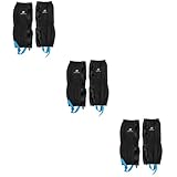 BESPORTBLE 3 Paare Beinsätze Kühlung Regenjacke Knöchelhohe Gamaschen Schlange Regenmantel Elastisch Schutz Halsmanschette Nase Wärmer Stiefel Tarnung Schuhe 70d Wasserdichter Samtstoff Black