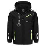 Kirkjubøur® Hestur Herren SOFTSHELLjacke 10.000 mm Wassersäule mit Kapuze und Fleecefutter, atmungsaktiv und wasserabweisend (DE/NL/SE/PL, Alphanumerisch, L, Regular, Regular, Alvik Schwarz)