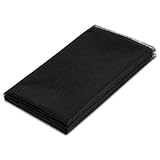 Bügelvlies 200 x 90 cm Aufbügelbarer Einlagestoff 25g/m² Leichtes Gewicht Vlies Vliesstoff für Bügelfalten, Nähhandwerk, Verstärkte Bekleidung (Schwarz)