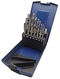 PRO by Lienemann® Gewindeschneider Set 15-tlg. | Gewindeschneider HSS M3 - M12 | inkl. Kernlochbohrer | Einschnitt Gewindebohrer mit Windeisen | Gewindebohrer Set Art. Nr.: 2359015