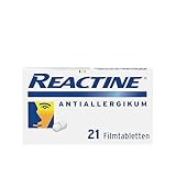 Reactine Allergietabletten mit Cetirizin (21 St.) | Schnelle Hilfe bei Allergiesymptomen an Haut, Nase und Augen | Bei Heuschnupfen, Hausstaubmilben- und Tierallergie