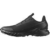 Salomon Alphacross 5 Gore-Tex wasserdichte Herren Trail-Laufschuhe, Starker Grip, Wasser- und Wetterschutz, Anhaltender Komfort, Black, 46