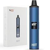 Yocan HIT Dry Herb Vaporizer, Kräuter Verdampfer mit 93-249°C Temperaturregelung und Keramik-Heizkammer, Tragbarer Kraut-Verdampfer Pen, 1400 mAh Akku, OLED-Display, Einfache Reinigung (Blau)