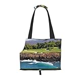 Hawaii Beach Golfplatz-Aufdruck, Welpentasche, Hundetragetasche für kleine Hunde, Katzen und Kaninchen