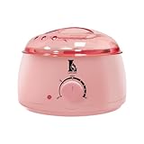 LAZY LADY Elektrischer warmwachs haarentfernung professionelle, wachswärmer, wax maschine für Spa, Gesicht, Arme, Unterarme, Beine – 500 ml (Rosa)