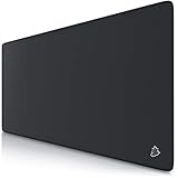 TITANWOLF - Large XXL Mouse Pad 900x400x3 mm - Desk Mat - Gaming Mat Pad - Improved Precision and Speed - Rubber Base for Stable Grip on Smooth Surfaces - Table Pad 90x40 Black