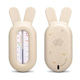 Suavinex, Badethermometer Baby +0 Monaten, Wasserthermometer, Ohne Quecksilber, Präzise und mit Farbskala, Robust und Einfach zu Dedienen, Dreams Beige