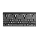Inateck Bluetooth-Tastatur,Kabellose Funktastatur mit 3 Bluetooth,Ultraslim QWERTZ,Vergrößerte Tastenkappen,für iPad Pro/Air/Mini/10.9/10.2/9.7/Windows/Android/IOS, Ergonomisches Design, KB01003
