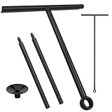 Duschabzieher Schwarz, 34-61-89cm Verstellbarer Duschabzieher, Fensterabzieher Silikon, Duschwand Abzieher, Flitsche Dusche, Glasabzieher, Abzieher Dusche für Bad, Fliesen, Spiegel, Fenster