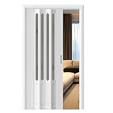 Akkordeon-Falttür – wasserdichtes PVC, schalldichtes, einziehbares Schieben für Innendusche und große Öffnungen