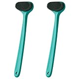 SAHROO 2PCS Langgriff-BadebüRste Haushaltsabrieb BüRste RüCkenzubehöR BadzubehöR Haushaltsbad Weichfell Abrieb SchlammbüRste