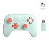 8bitdo Ultimate 2C Wireless Controller für Windows-PC und Android, mit 1000 Hz Abfragerate, Hall-Effekt-Joysticks und Hall-Triggern und Neu Belegbaren L4/R4-Stoßfängern, Turbofunktion (Hellgrün)