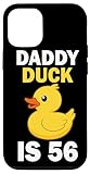 Daddy Duck Ist 56 Geburtstag Shirt Lustige Gummi Ente Hülle für iPhone 12/12 Pro