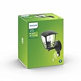 Philips Creek Wandleuchten für den Außenbereich, E27-Fassung, wasserfest, schwarz, IP44, wetterfest