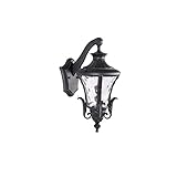ZENGWEI Außenwandlampe, Torlampe, Außenwandlampe, wasserdichte Hoflampe, Balkonlampe, dekorative Lampe für die Gartenvilla-Terrasse (Größe: L) WZSS