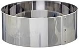 de Buyer - Runder Törtchenring aus Edelstahl - Durchmesser 12 cm, Höhe 4,5 cm - 3989.12, Silber