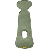 Aeromoov - Baby Sitzauflage Air Layer - Einlage Für Autositz oder Kinderwagen - Gruppe 1 - Antischwitz Sommerbezug - Bio-Baumwolle - Green Moss