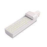 New Lon0167 Transparente Abdeckung, mit Leuchtstoffröhre, zuverlässige Lichtausbeute, horizontal auf AC/DV 12 V 9 W 6000 K G23 2P LED (id:7c7 89 f2 814)