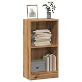 Brokky Bücherregal Book Shelf Regal Wohnzimmer Buchregal BüCherregal Deko Artisan-Eiche 40x24x76 cm Holzwerkstoff