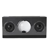 Luqeeg Ferrofluid-Bluetooth-Lautsprecher, LED-Wecker-Lautsprecher, Visuelle Lichtshow, Vielseitige Wiedergabeoptionen Desktop-Dekoration Teenager-Geschenke Technische Gadgets (Black)