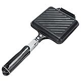COLLBATH Sandwichpfanne opiekacz do kanapek sanwichmacker grillbretter tepaniakygrill platte Sandwichpresse Brotbackplatte Antihaft-Frühstücksmaschine Küche Brot Bratpfanne Eisen Black