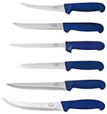 Dr. Richter 6-teiliges Metzgermesser Set Profi | Ausbeinmesser | Blockmesser | Filetiermesser