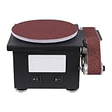 Band- und Tellerschleifer 100W 8500RPM Bandschleifer mit 7-Gang-Drehzahl Schleifmaschine für Polieren und Schleifen