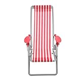ERINGOGO Puppenhaus Strandkorb Simuliertes Strandkorbmodell Miniatur Mini-strandkorb Mini-Ornament Puppenhausdekoration Am Strand Mini-Stuhl Mini-Lounge-Sessel Mini-liegestuhl Plastik Rot
