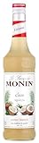 Monin Sirup Kokos (1 x 0,7l) - Tropischer Genuss für Cocktails, Kaffee und Desserts - Intensives Aroma ohne künstliche Farbstoffe