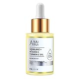 ANAiRUi Gesichts-Öl, Anti Aging Kurkuma Gesichtsöl mit Squalane und Vitamin C, Anti-Falten, Korrektur Dunkler Flecken, Haut aufhellen, Turmeric öl für Die Haut, Haare, 30ml