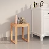 Xichuzi Badhocker 40x30x46 cm Massivholz Nussbaum, Duschhocker, Badezimmerhocker, Badewanne Hocker, Dusch Hocker, Shower Stool, Badewannenhocker