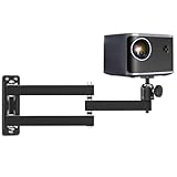 UESDU Beamer Halterung Wand, Projektor Wandhalterung 360° Drehbar Universal Beamerhalterung Metal Wandhalterung Beamer mit 1/4 Zoll Schraubschnittstelle Projektor Ständer