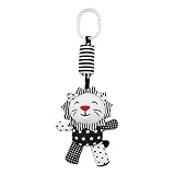 VICASKY 1Stk schwarze und weiße Rassel babybett kinderbett crib decoration cot pendant Crib bed toy Krippe Anhänger Kinderwagen Anhänger Tuch