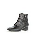 Gabor Damen Schnürstiefeletten, Frauen Boots,Wechselfußbett,Best Fitting,Winterschuhe,gefüttert,Stiefel,Bootee,schwarz,40 EU / 6.5 UK
