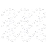 DIKACA 450 Stück Transparente 1x1cm Glasmosaikfliesen Quadratische Kleiner Mosaikglasstücke für Selbstgemacht Bastelarbeiten Wand und Heimdekoration