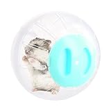 Gymnastikball Hamster, Hamsterball Groß 14,5cm, Hamsterrad Übungsball Kunststoff, Hamster Run Ball, Hamsterkugel für Rennmaus, Zwerghamster, Meerschweinchen, Pet Jogging Spielen (Blau)