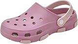 Realpaks Kinder Clogs leichte rutschfeste Eva-Schuhe für Garten Schwimmbad & Haus für Jungen und Mädchen Pink_Beige_34