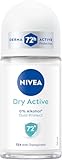NIVEA Dry Active Deo Roll-On, Antitranspirant Roller mit 72h Schutz und antibakterieller Dual Protect Formel, pflegendes Deodorant mit frischem Duft (50 ml)
